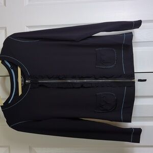 Basler Zipper Jacket Dark Navy Medium